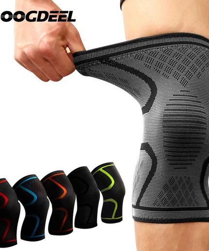 Compression Knee Support Sleeve – Elastic Sports Brace for Running & Cycling