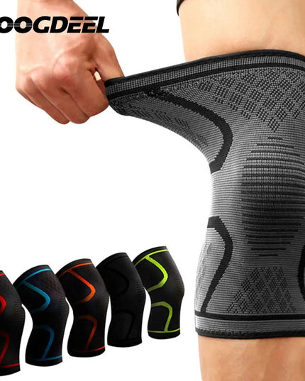Compression Knee Support Sleeve – Elastic Sports Brace for Running & Cycling