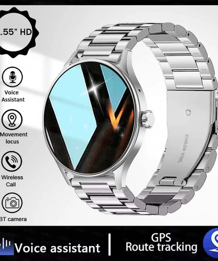 1.55" HD Bluetooth Calling Smartwatch for Men & Women – Health Tracker & App Control