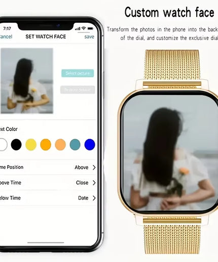 KESHUYOU 1.83-Inch Smartwatch – Bluetooth Calls, Notifications, Sleep & Activity Tracking, Compatible with Android & iOS