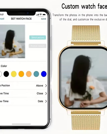 KESHUYOU 1.83-Inch Smartwatch – Bluetooth Calls, Notifications, Sleep & Activity Tracking, Compatible with Android & iOS