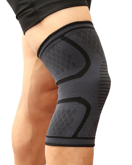 Compression Knee Support Sleeve – Elastic Sports Brace for Running & Cycling