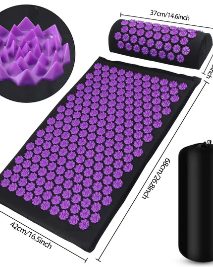 Acupressure Yoga Mat Kuznetsov'S Applicator Cushion Sensi Massage Body Needles with Spikes Pillow Foot Massager Fitness Pilates