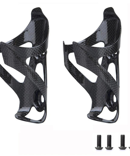 Full Carbon Fiber Bicycle Ultralight Water Bottle Cage, Carbon Bottle Holder Anti-Slip for MTB Road Bike Cycle Equipment
