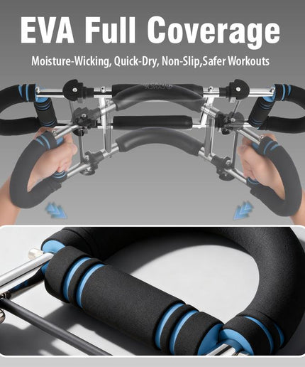 Twister Arm Trainer,Five Adjustable Levels Resistance Chest Workout Equipment,80-120Lbs Portable Chest Clip Trainer and Arm Exerciser,Portable Home Fitness Equipment