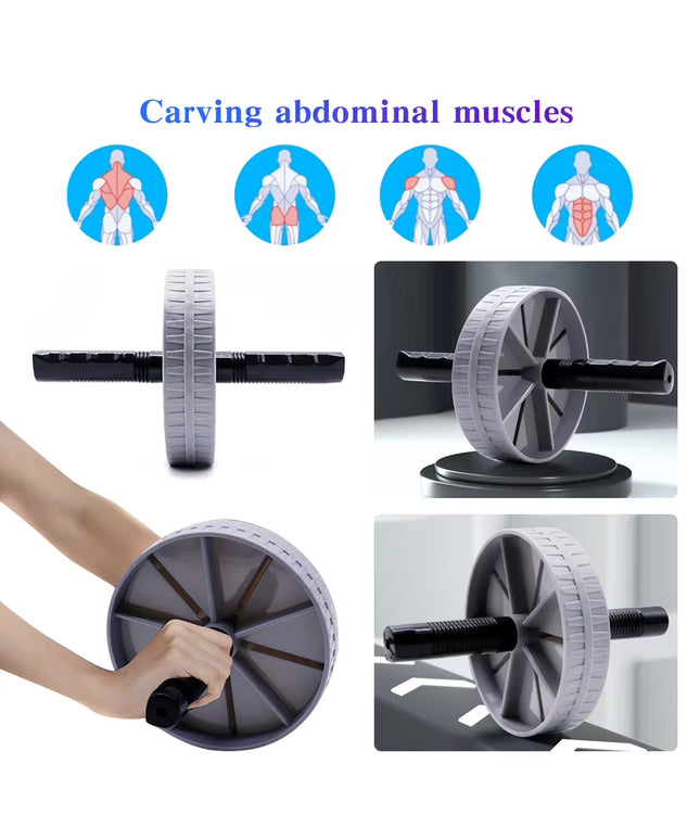 Workout AB Roller Wheel Non-Slip Abdominal Wheel No Noise Abdominal Trainer Abdominal Exerciser for Home Gym Strength Workouts