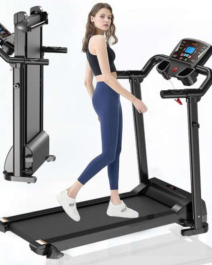 Running Treadmill Foldable Home Walking Electric Machine 9% Incline Gym Office