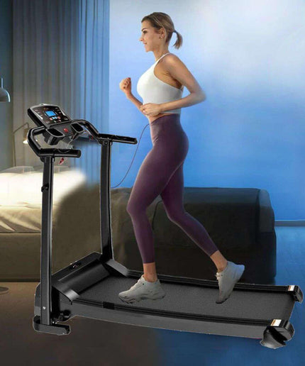 Running Treadmill Foldable Home Walking Electric Machine 9% Incline Gym Office