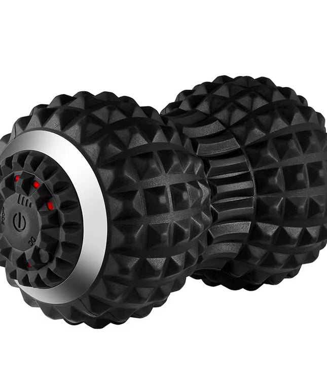 Electric Vibrating Peanut Massage Ball – 4-Speed Deep Tissue Muscle Relaxation Roller, USB Rechargeable Myofascial Trigger Point Massager