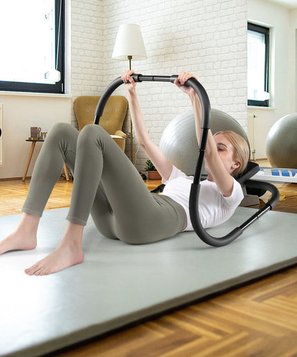 AB Abdominal Cruncher with Padded Headrest and Foam Handle