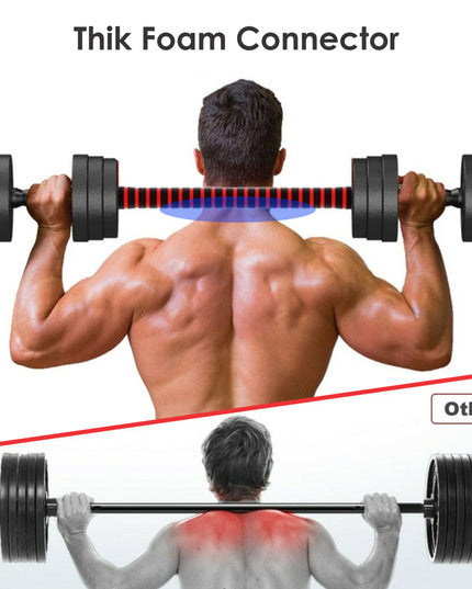 15/20/30/40 Kg Dumbbell Barbell Weight Set Pair Hand Weights Gym Fitness Workout