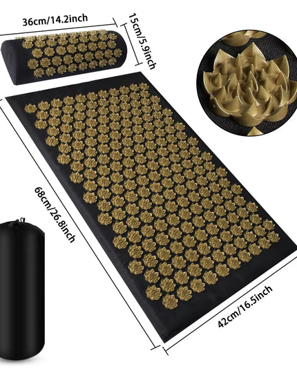 Acupressure Yoga Mat Kuznetsov'S Applicator Cushion Sensi Massage Body Needles with Spikes Pillow Foot Massager Fitness Pilates