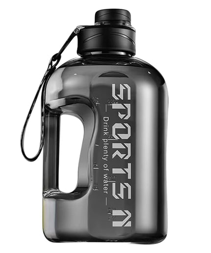 1.7L/2.7L Large-Capacity Sports Water Bottle with Straw & Carry Strap