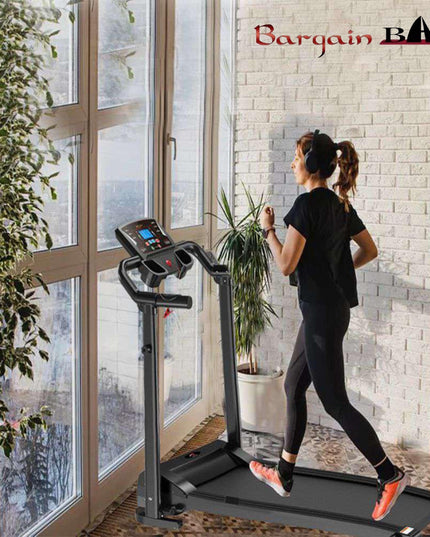 Running Treadmill Electric Folding Machine 9% Incline Machine Home Gym Walking