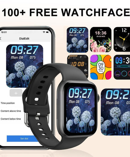 Hot Sale 2.01-Inch HD Touchscreen Smartwatch - Wireless Calling, Photo Capture, Music Control | Android/Ios Compatible, Unisex Style, Custom Watch Face, Alarm & Call/Sms Alerts