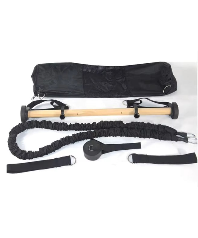 Pilates Resistance Training Kit – Portable Pilates Stick & Bands Set