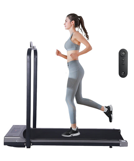 LED Foldable Treadmill Walking Running Machine Home Office under Desk W/ Remote