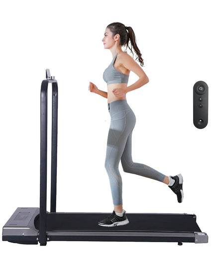LED Foldable Treadmill Walking Running Machine Home Office under Desk W/ Remote