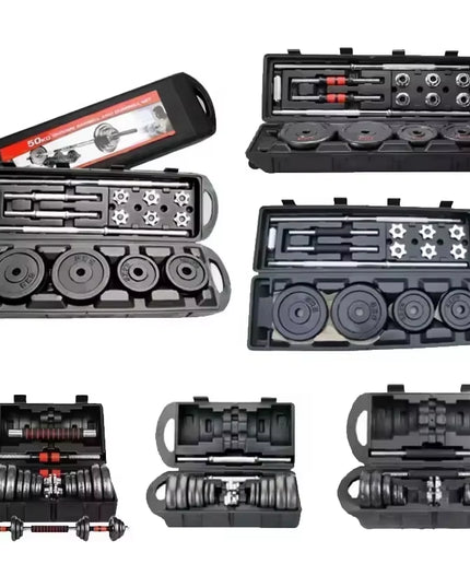 10Kg 15Kg 20Kg 30Kg Gym Home Weightlifting Dumbbells with Box Painted Black Painted Cast Iron Dumbbells Barbell Set.