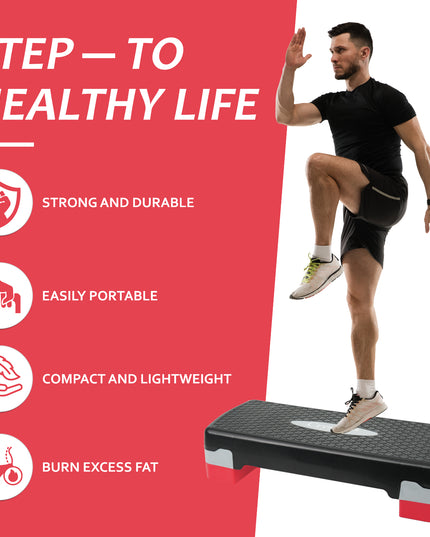 Aerobic Exercise Stepper Durable Non-Slip Mat Adjustable Fitness Yoga Equipment