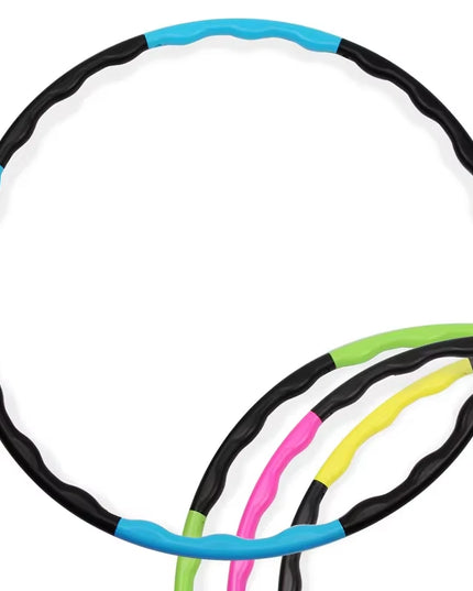Detachable Pilates Fitness Hoop – Adjustable 7/8/9 Tube Massage Hula Hoop