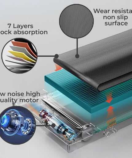 Neo Treadmill Walking Pad under Desk Portable Adjustable Speed Remote LED Screen