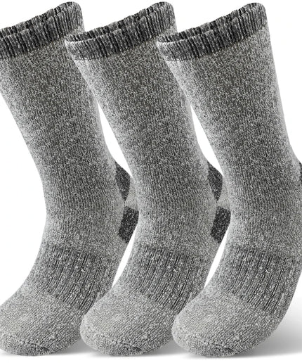 3 Pairs Men’s Thick Thermal Mid-Calf Winter Socks