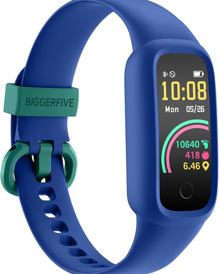 BIGGERFIVE Vigor 2 L Kids Fitness Tracker Watch for Boys Girls Ages 5-15, Activity Tracker, Heart Rate Sleep Monitor, IP68 Waterproof, Pedometer, Calorie Step Counter Watch, Lilac