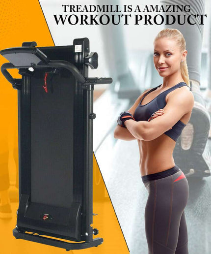 Running Treadmill Electric Folding Machine 9% Incline Machine Home Gym Walking