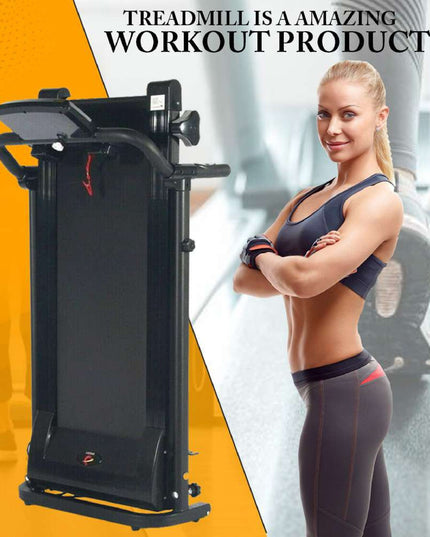 Running Treadmill Electric Folding Machine 9% Incline Machine Home Gym Walking