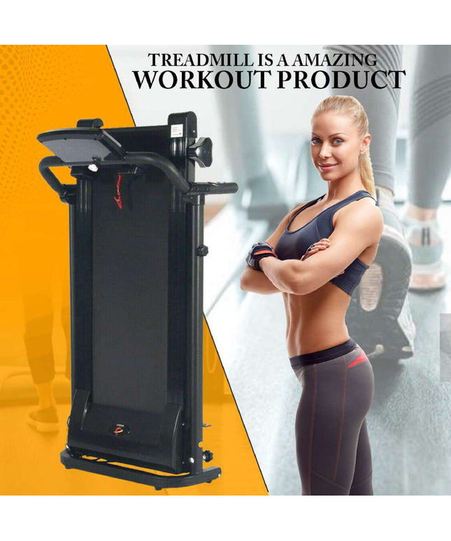 Running Treadmill Electric Folding Machine 9% Incline Machine Home Gym Walking