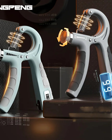 5-60Kg Adjustable Hand Grip Strengthener Hand Grip Trainer with Counter Wrist Forearm and Hand Exerciser for Muscle Building