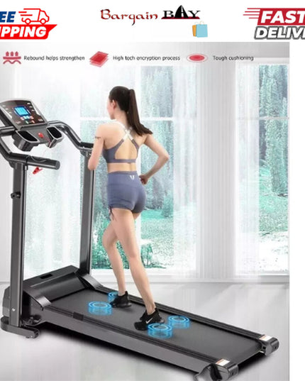 Electric Treadmill Running 9% Gym Folding Incline Home Machine Motorized Fitness