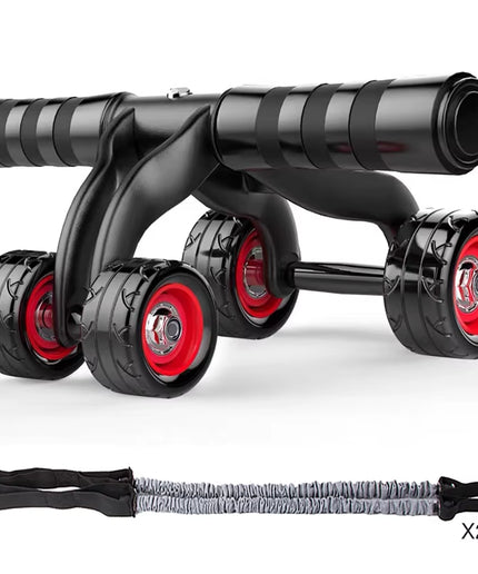 4-Wheel Abdominal Roller Muscle Trainer Home Fitness Ab Rollers Workout