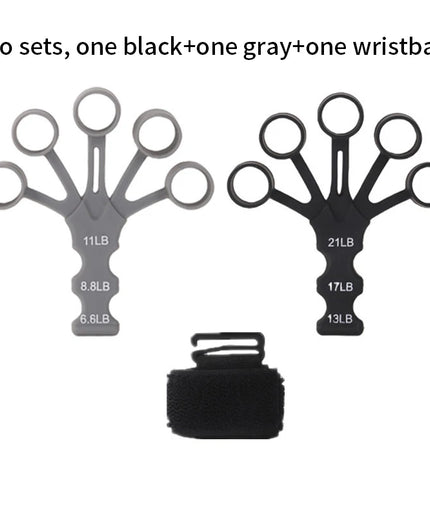 Silicone Finger Exerciser – Hand Grip Strengthener with 6 Resistance Levels