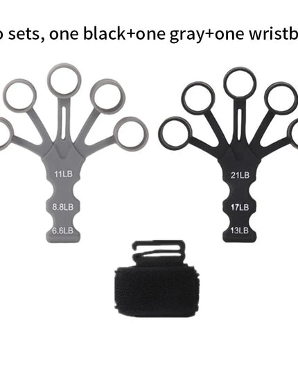Silicone Finger Exerciser – Hand Grip Strengthener with 6 Resistance Levels