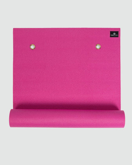 Yoga Studio 6mm Eyeletted Yoga Mat – Non-Slip PVC Sticky Mat for Schools, Classes & Studios (183×61 cm)