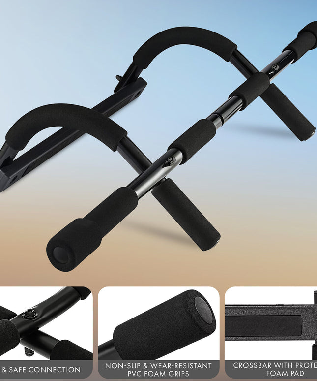 Pull up Bar Doorway Chin up Bar Fitness Home Gym Exercise Strength Work Out Dips