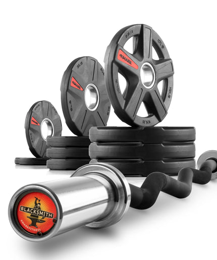 Texas Star Olympic Weight Plates & Curl Bar Sets