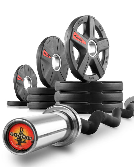 Texas Star Olympic Weight Plates & Curl Bar Sets