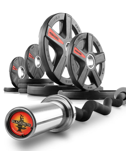 Texas Star Olympic Weight Plates & Curl Bar Sets