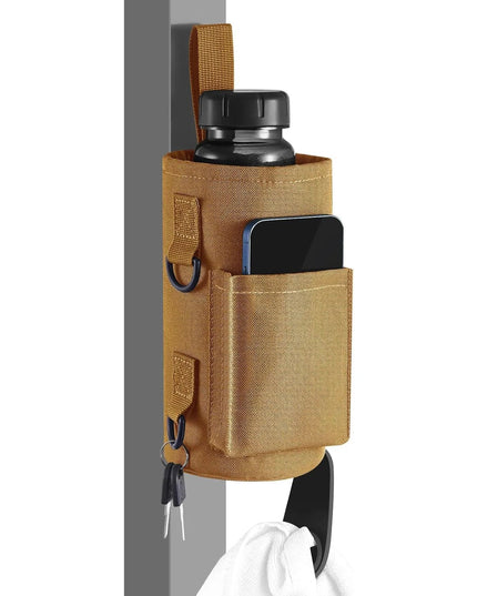 Magnetic Gym Bag Water Bottle Carrier Holder with Adjustable Shoulder Strap, 40Oz Magnets Magnetic Gym Bag Bottle Pouch Sling