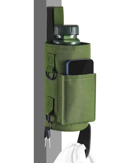 Magnetic Gym Bag Water Bottle Carrier Holder with Adjustable Shoulder Strap, 40Oz Magnets Magnetic Gym Bag Bottle Pouch Sling