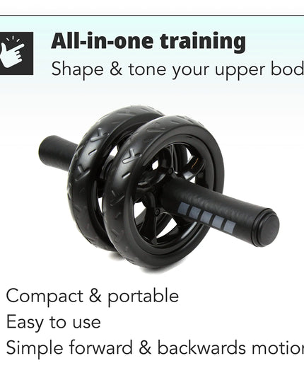 AB Roller Wheel Roller Keep Fit Wheels Home Crunch Artifact No Noise Abdominal Training Equipment for Gym Strength Workouts