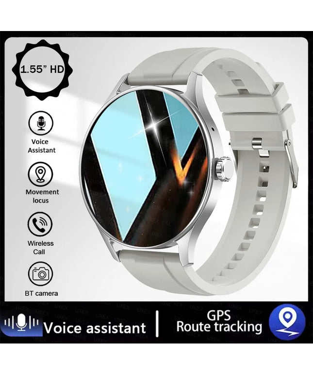 1.55" HD Bluetooth Calling Smartwatch for Men & Women – Health Tracker & App Control