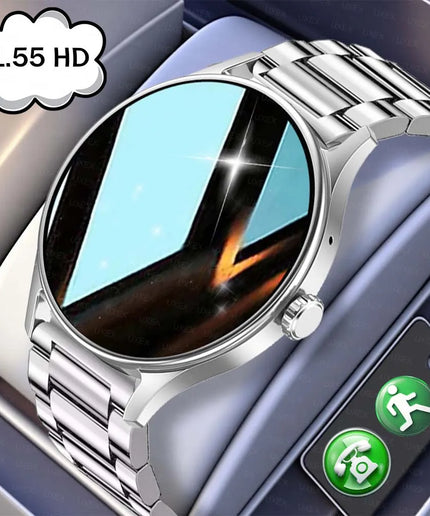 1.55" HD Bluetooth Calling Smartwatch for Men & Women – Health Tracker & App Control
