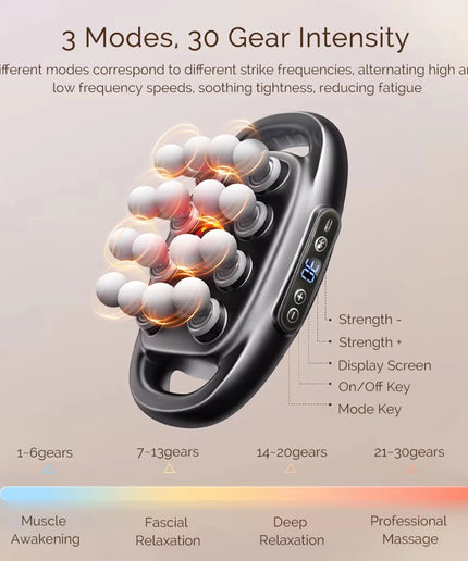 Massager Gun Set Deep Tissue Body Fitness Muscle Electric Relax Massager for Back Shoulders Legs Foot 16 Heads