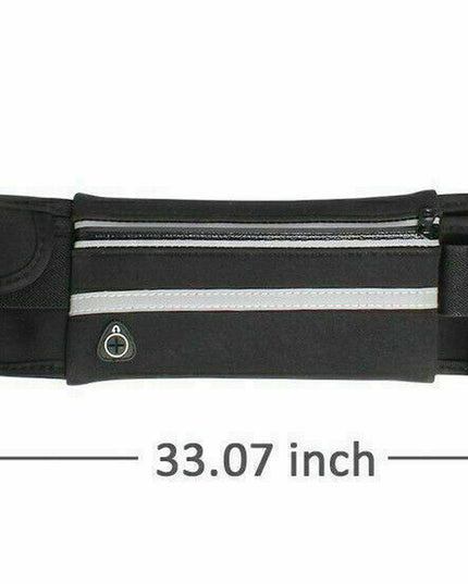 Zipped Sports Running Jogging Waist Travel Bum Bag Phone Keys Mobile Money Belt