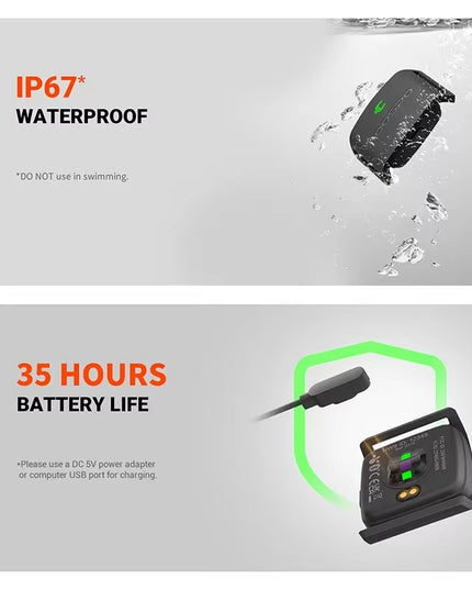 COOSPO HW9 Armband Heart Rate Monitor with HR Zones/Calories HRM Sensor for Fitness Cycling BLE5.0 ANT+ for Peloton,Zwift,Wahoo
