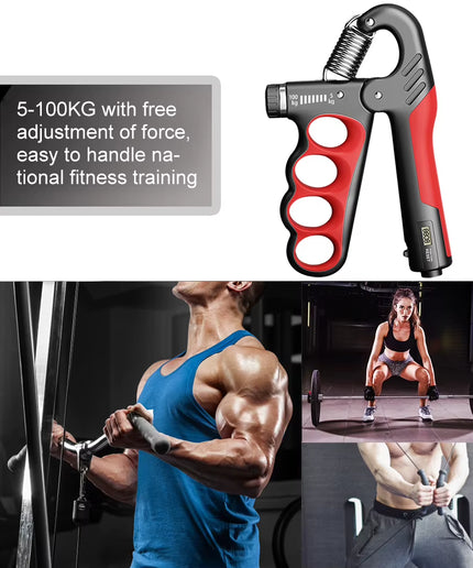5-100Kg Hand Gripper Gym Wrist Expander Hand Strengthener Adjustable Dynamometer Hand Grip Finger Forearm Trainer Muscle Recover